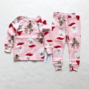 Carters NWT Santa/reindeer pajama set 12m & 18m